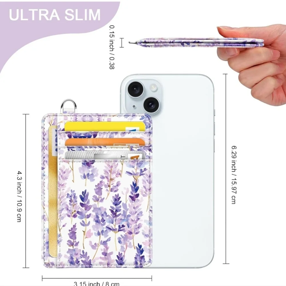 Lavender Floral Card Holder